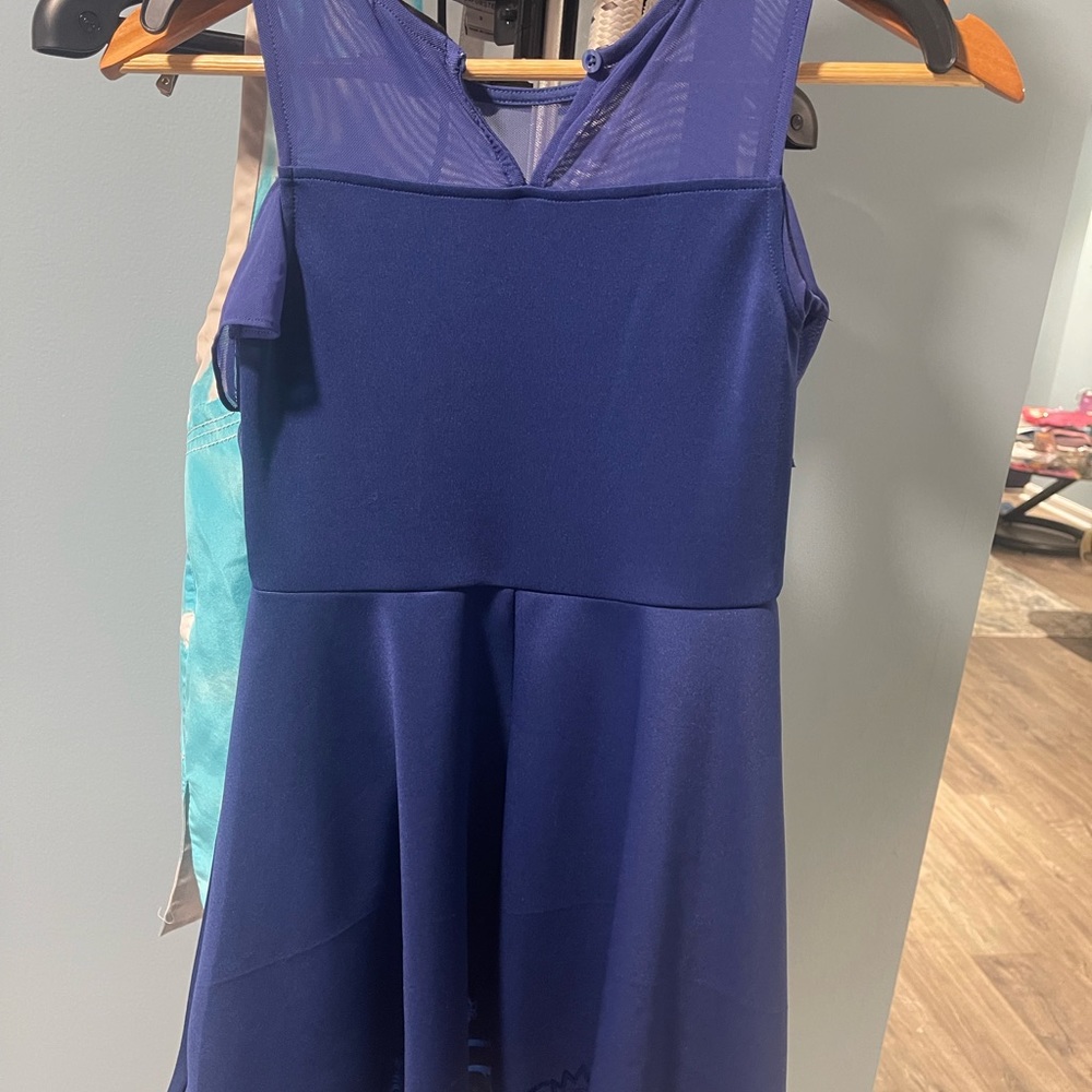 Disney girl’s descendants blue princess dress